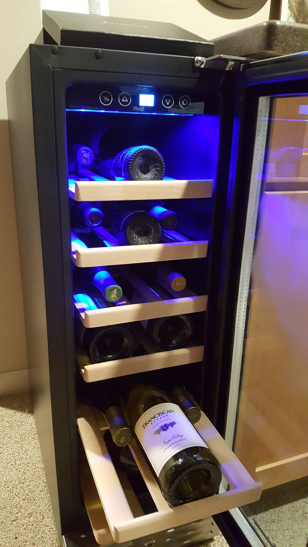 Kalamera 24'' Wine Cooler Refrigerator 46 Bottle Dual Zone