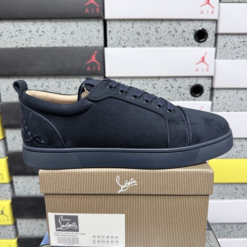 Christian Louboutin Sneaker Navy Embroidered