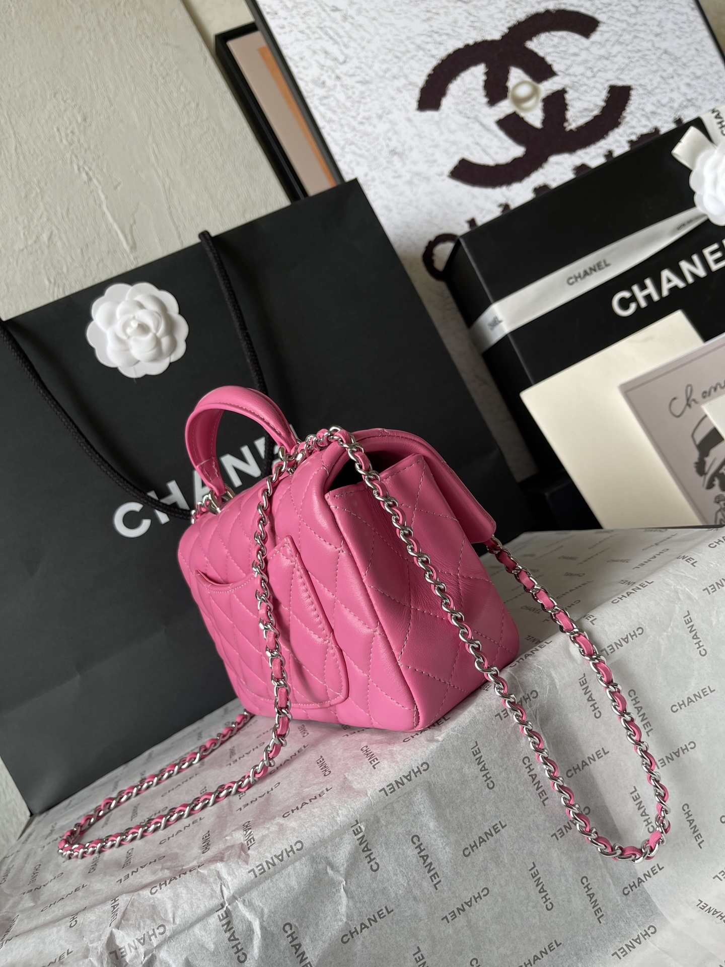 Chanel Mini Rectangular Flap Bag with Top Handle（23P Spring Act 2）