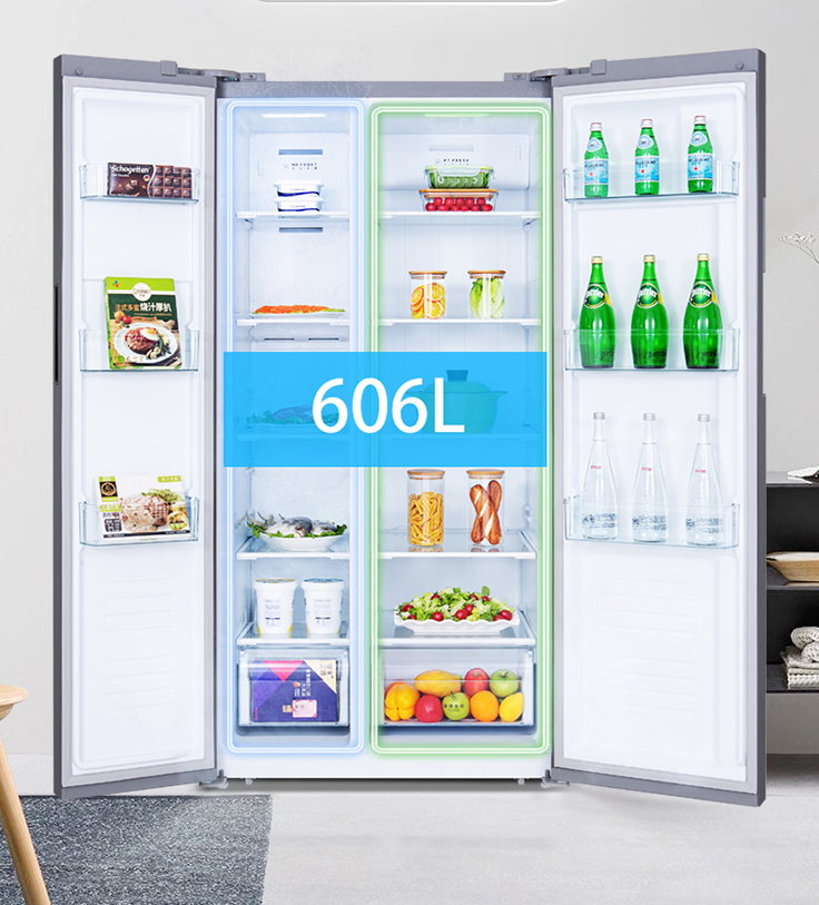 36 Side-by-Side Refrigerator and Freezer, White