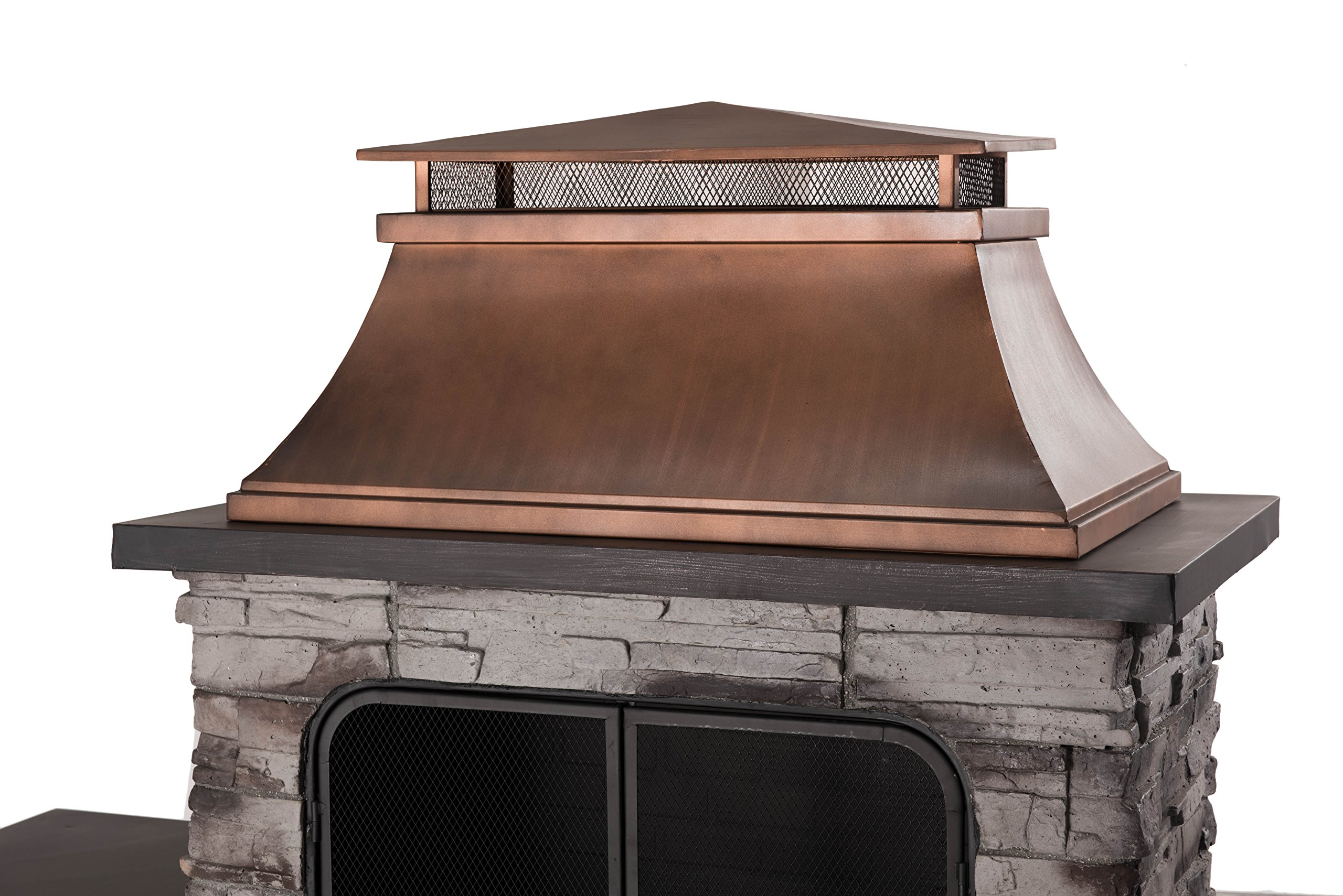 Bel Aire Fireplace Large with Two Table-Flats
