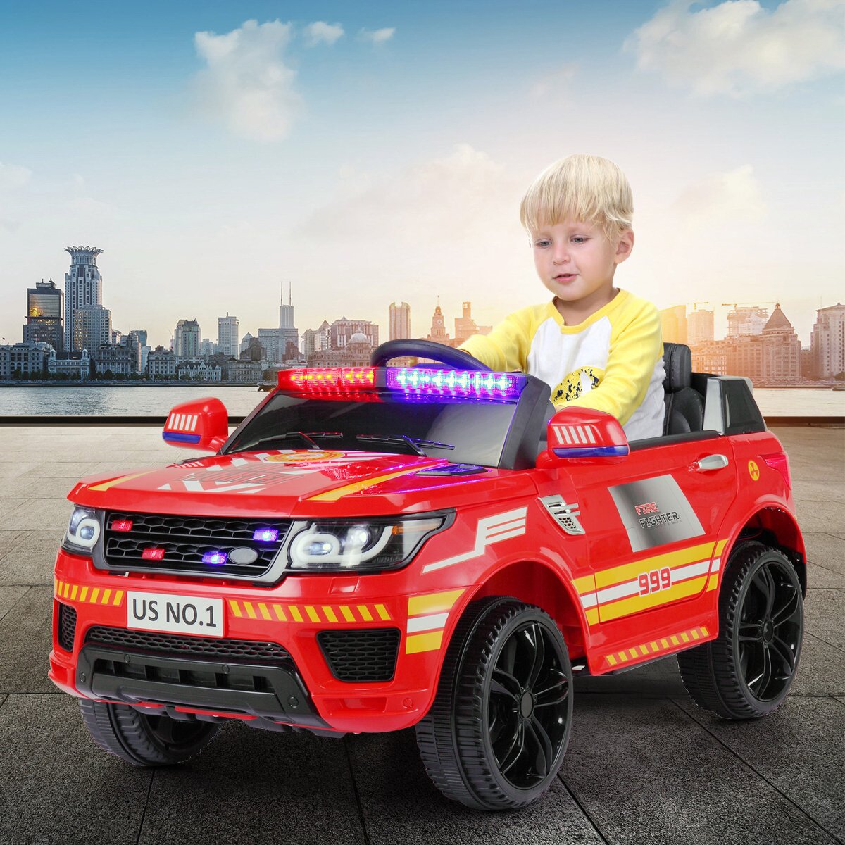 12V Kids Ride on Police Car with Remote Control