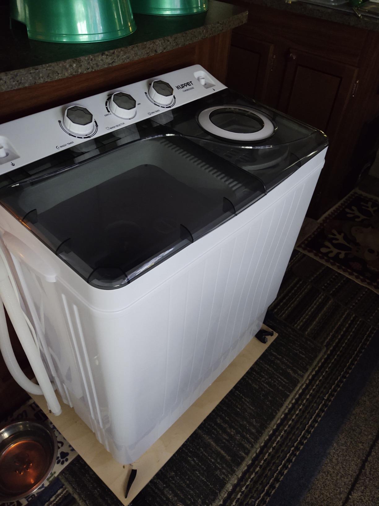 KUPPET Compact Twin Tub Mini Washing Machine 26lbs Capacity