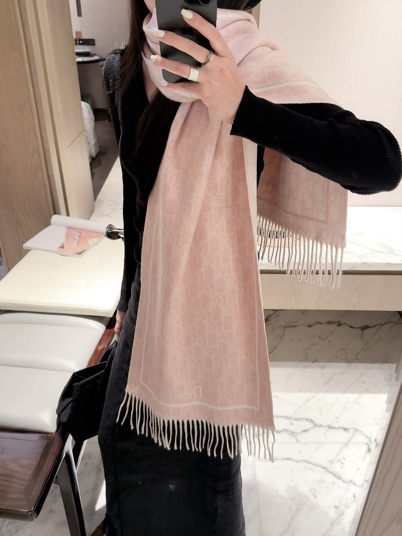 Dior Cashmere Scarf Style 025