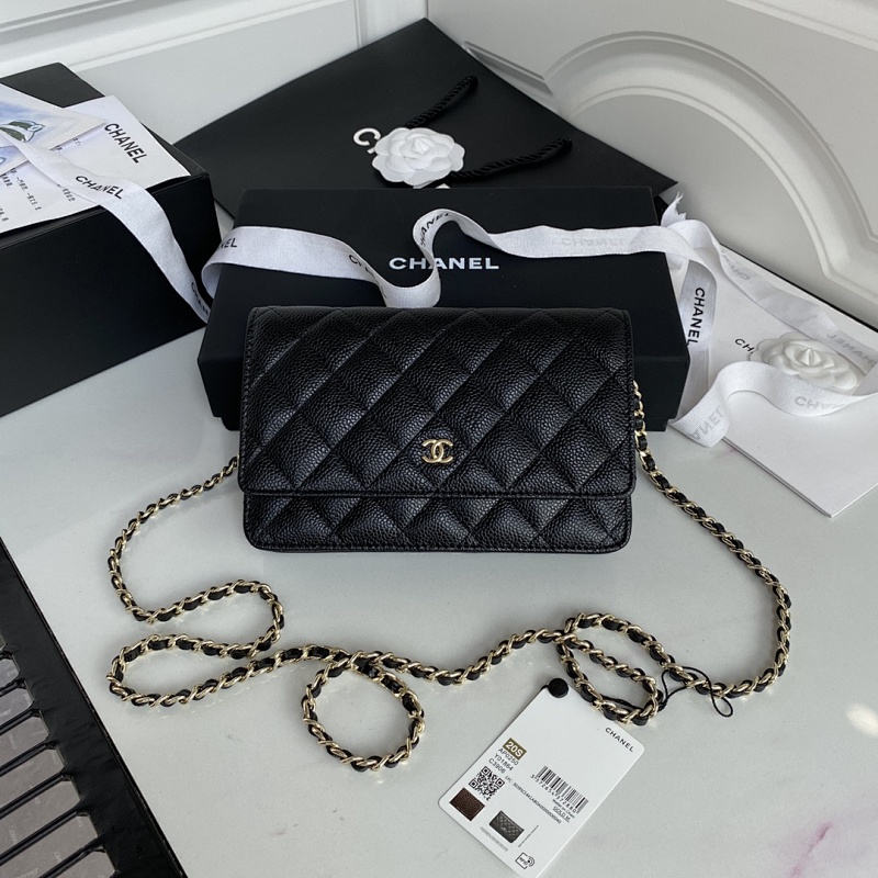 Chanel WOC Black Gold Hardware Bag