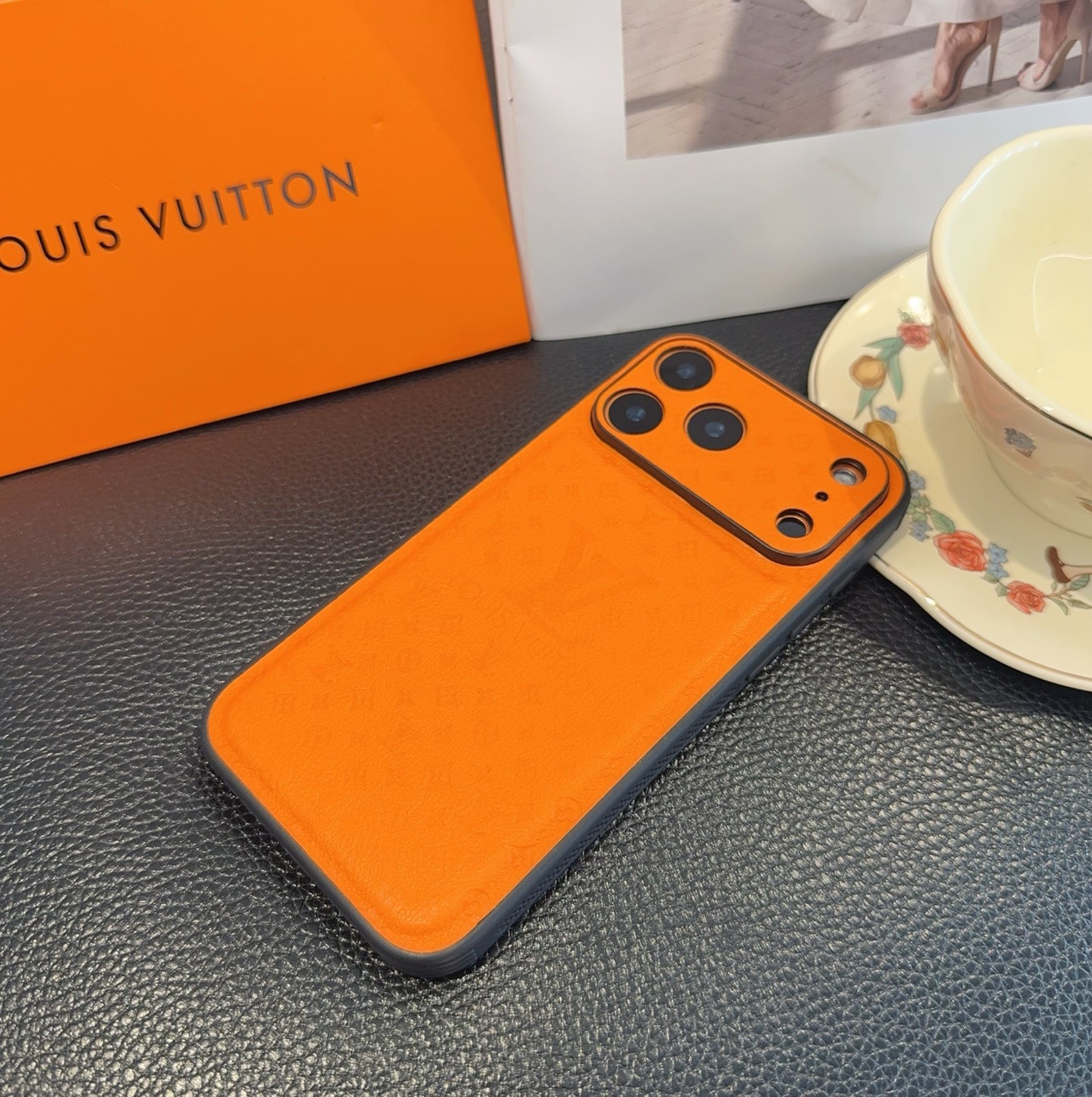 LV Leather Phone Case | Precise Cutouts & Full Edge Protection