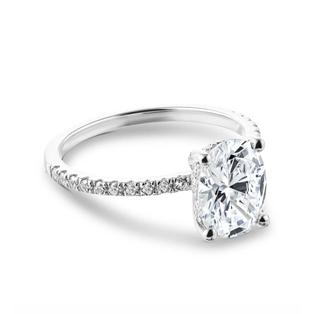 Margot Lab Grown Diamond Hidden Halo Engagement Ring