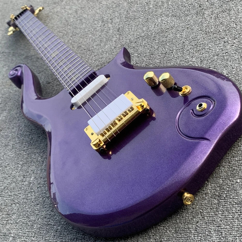 Cloud Prince Alien Electric Guitar Professional Play Beginners Neck Purple Top