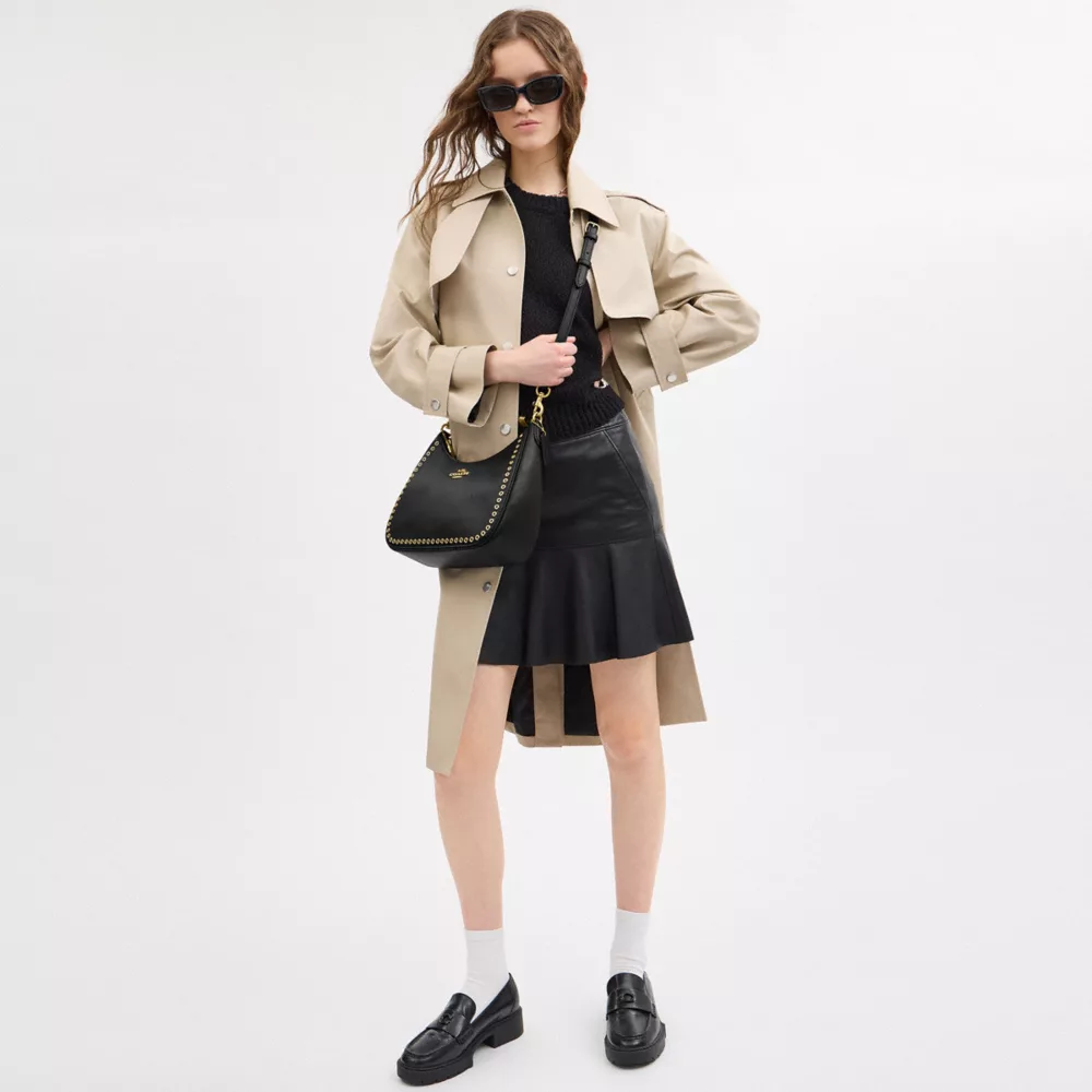 Teri Hobo Bag With Grommets