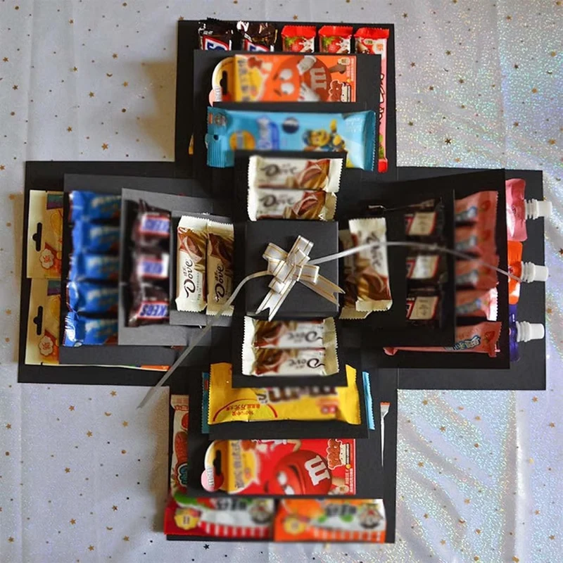 🎅💸 2025 Creative Christmas Gift Box🎁5-Story Surprise Explosion Gift Box with Ribbon