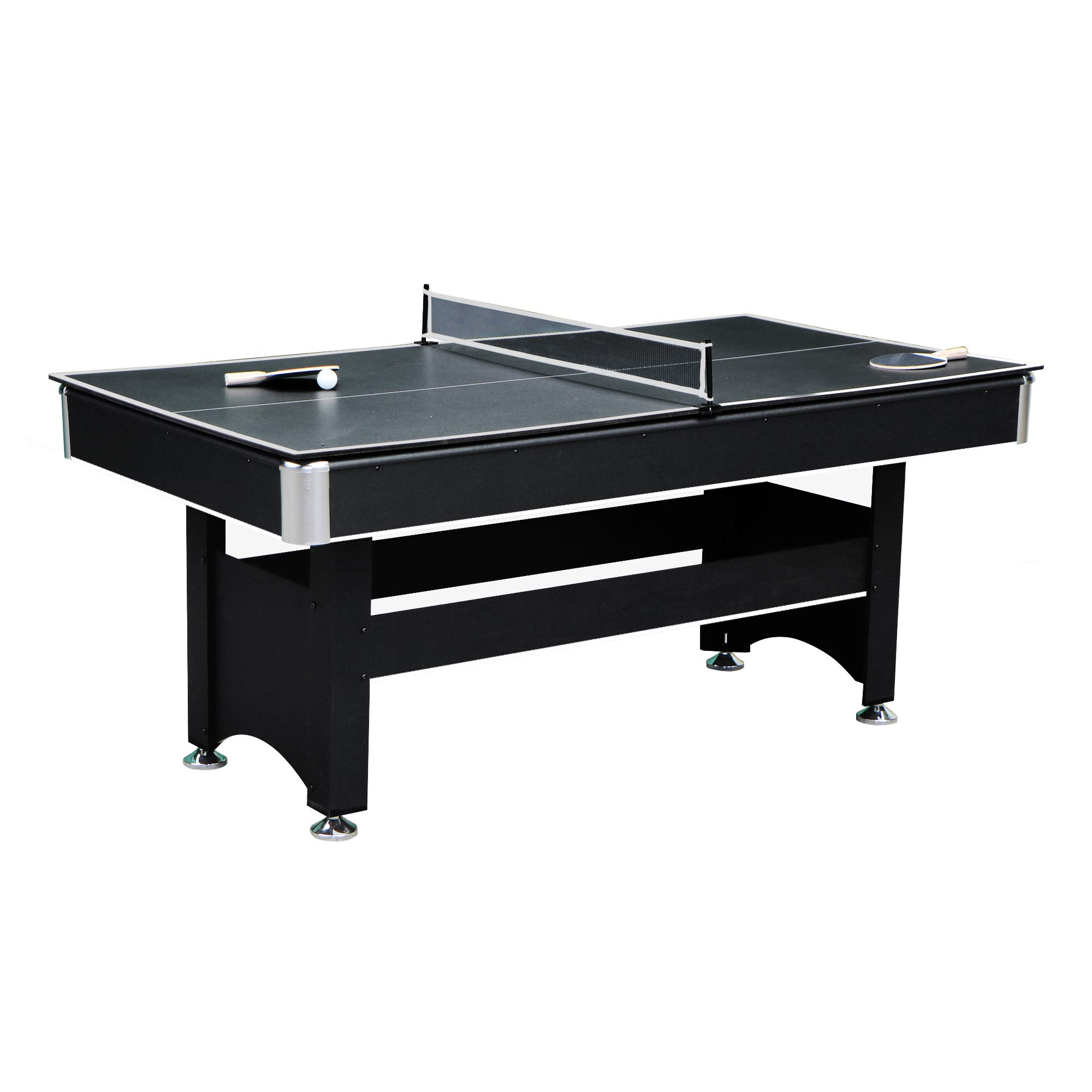 6-Ft Pool & Table Tennis Multigame Table for Family Recreation