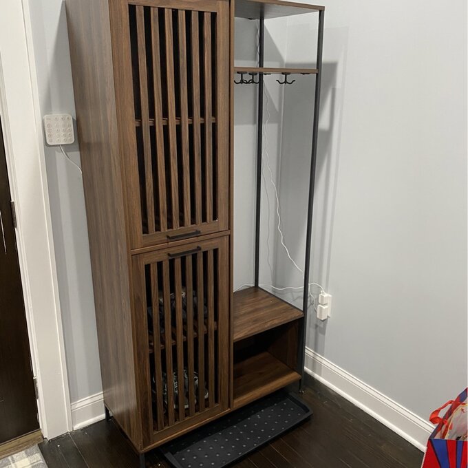 Mcquillen 36'' Wide Hall Tree with Shoe Storage
