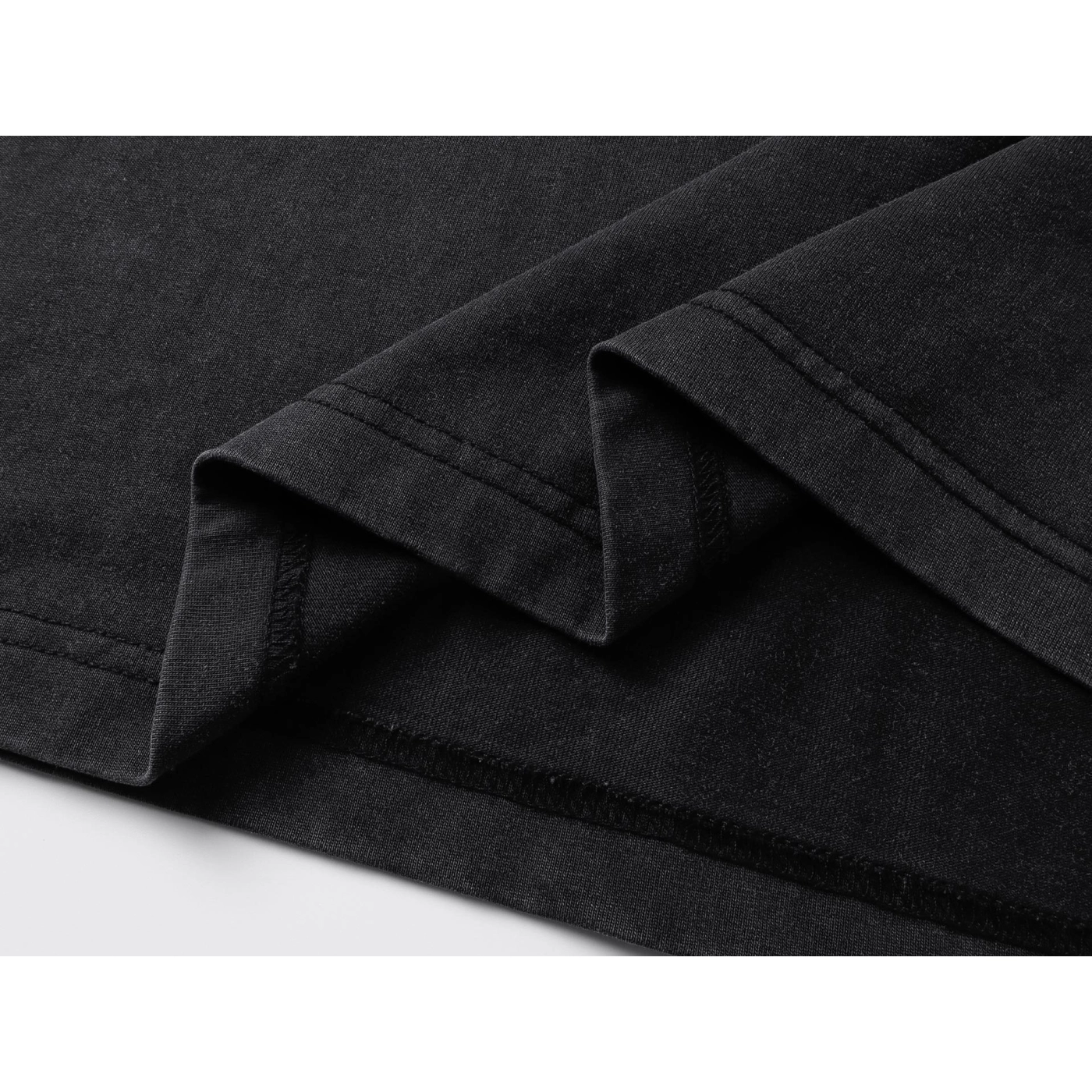 Balenciaga Washed & Distressed T-Shirt With 3B Artistic Webbing Accents Sleeves Black/Grey