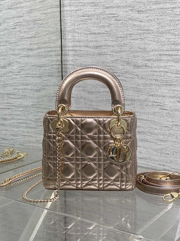 Lady Dior Bag Micro Champagne