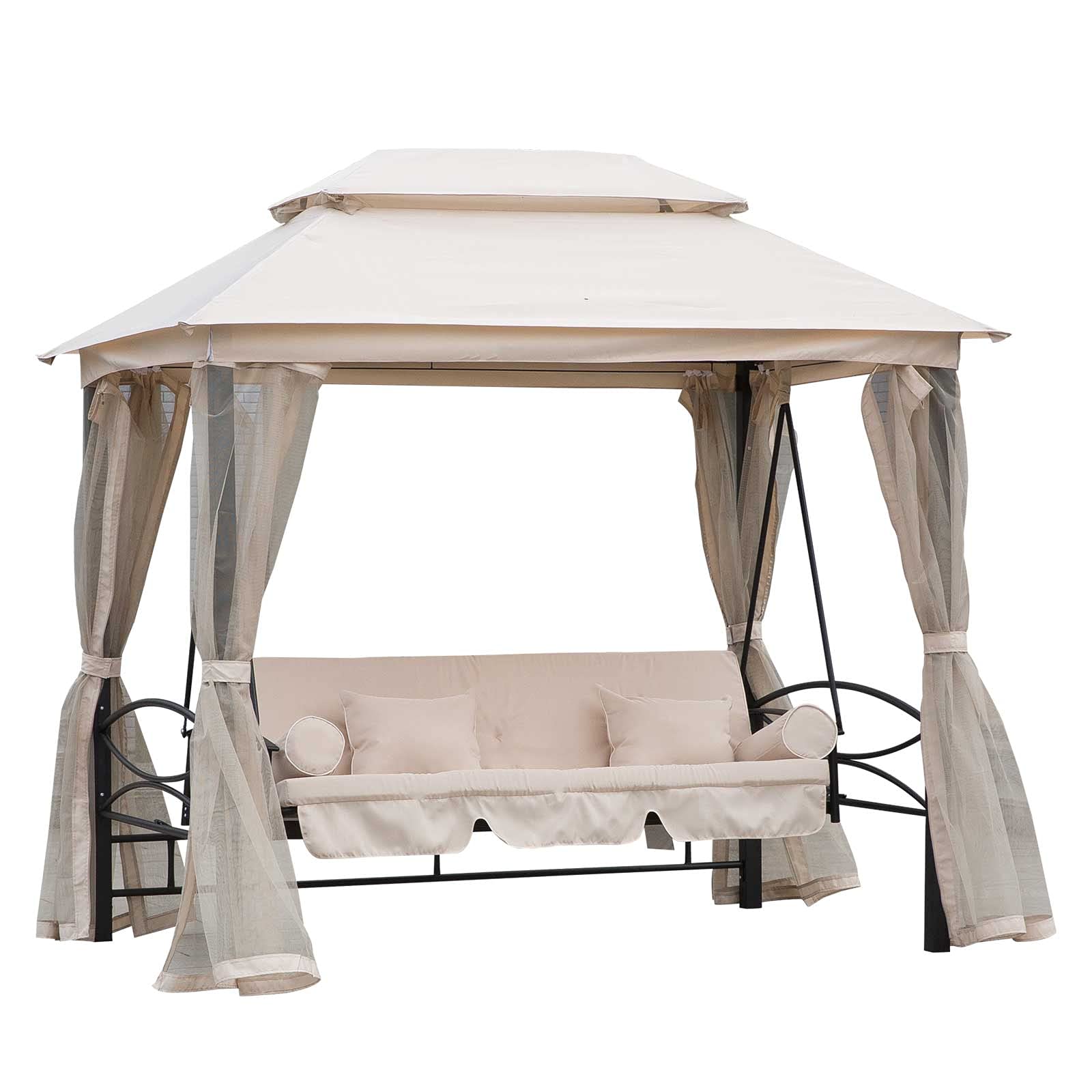 Gazebo Sofa Bed Swing Set Terrace + Cushions