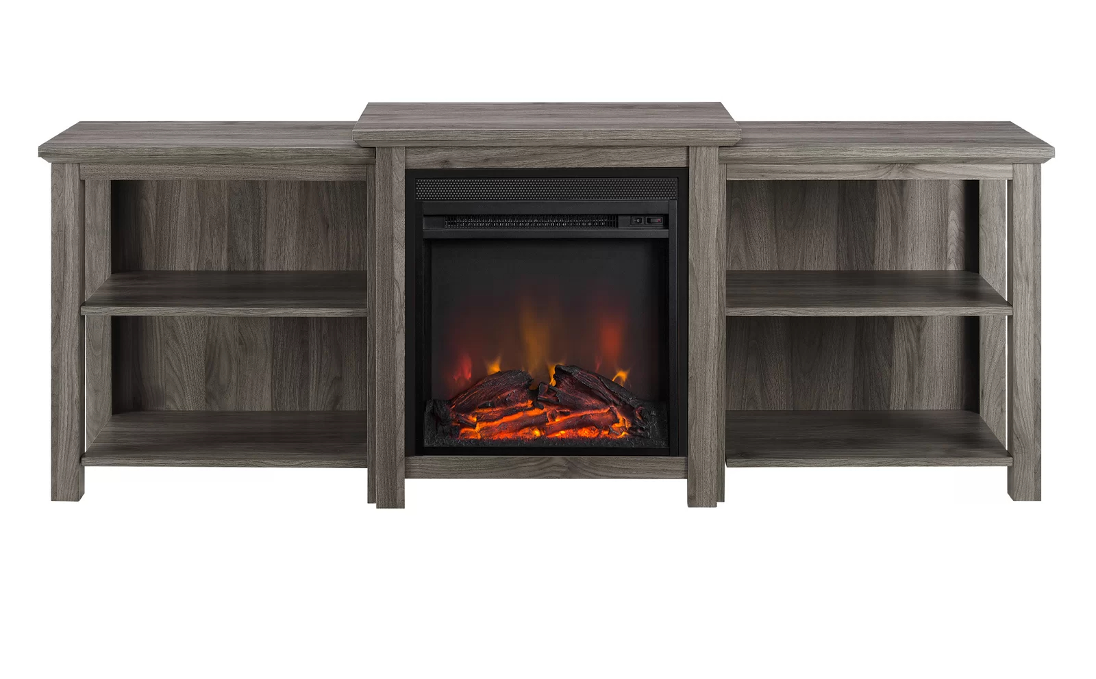 Woodbury TV Stand for TVs up to 78" with Fireplace Included