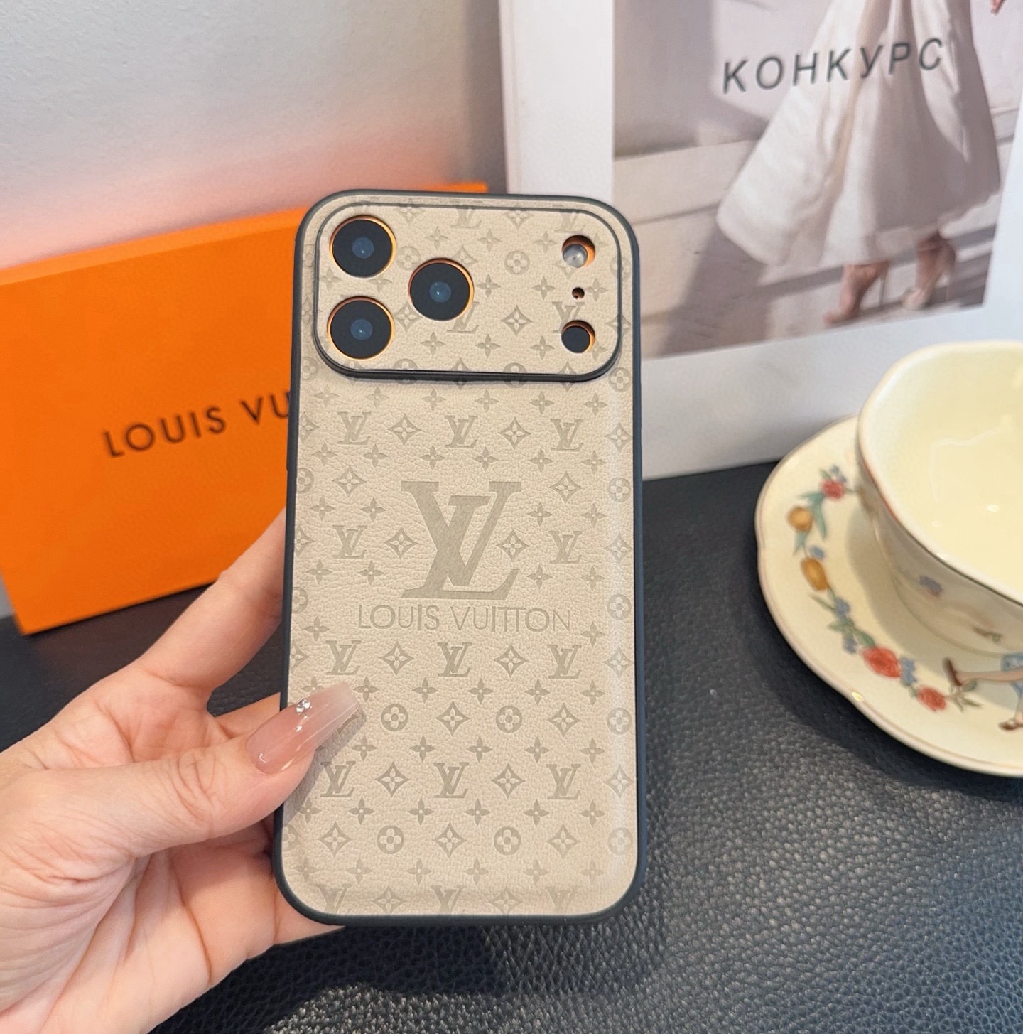 LV Leather Phone Case | Precise Cutouts & Full Edge Protection