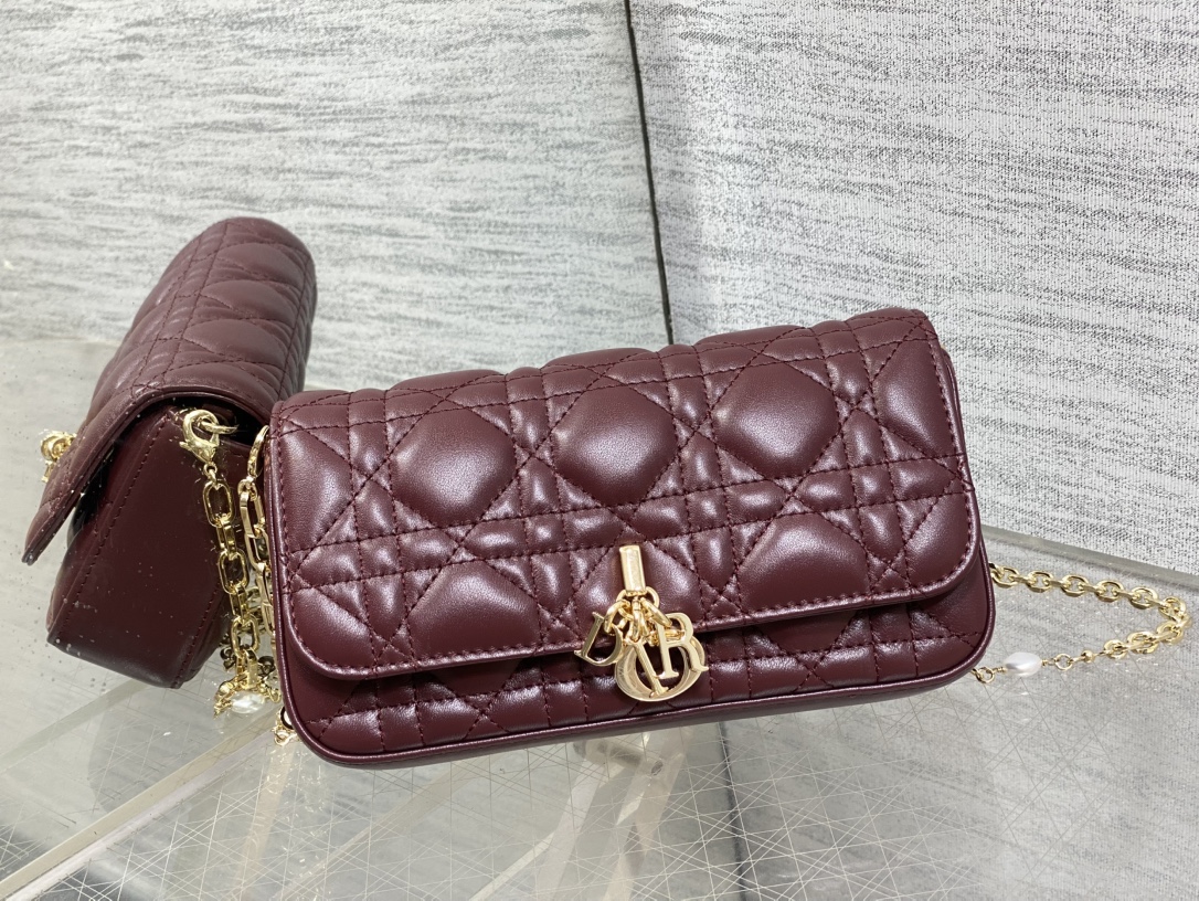 Dior Caro Burgundy Bag