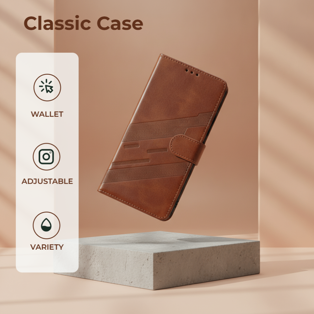 Galaxy A36 Protective Case Leather - back view
