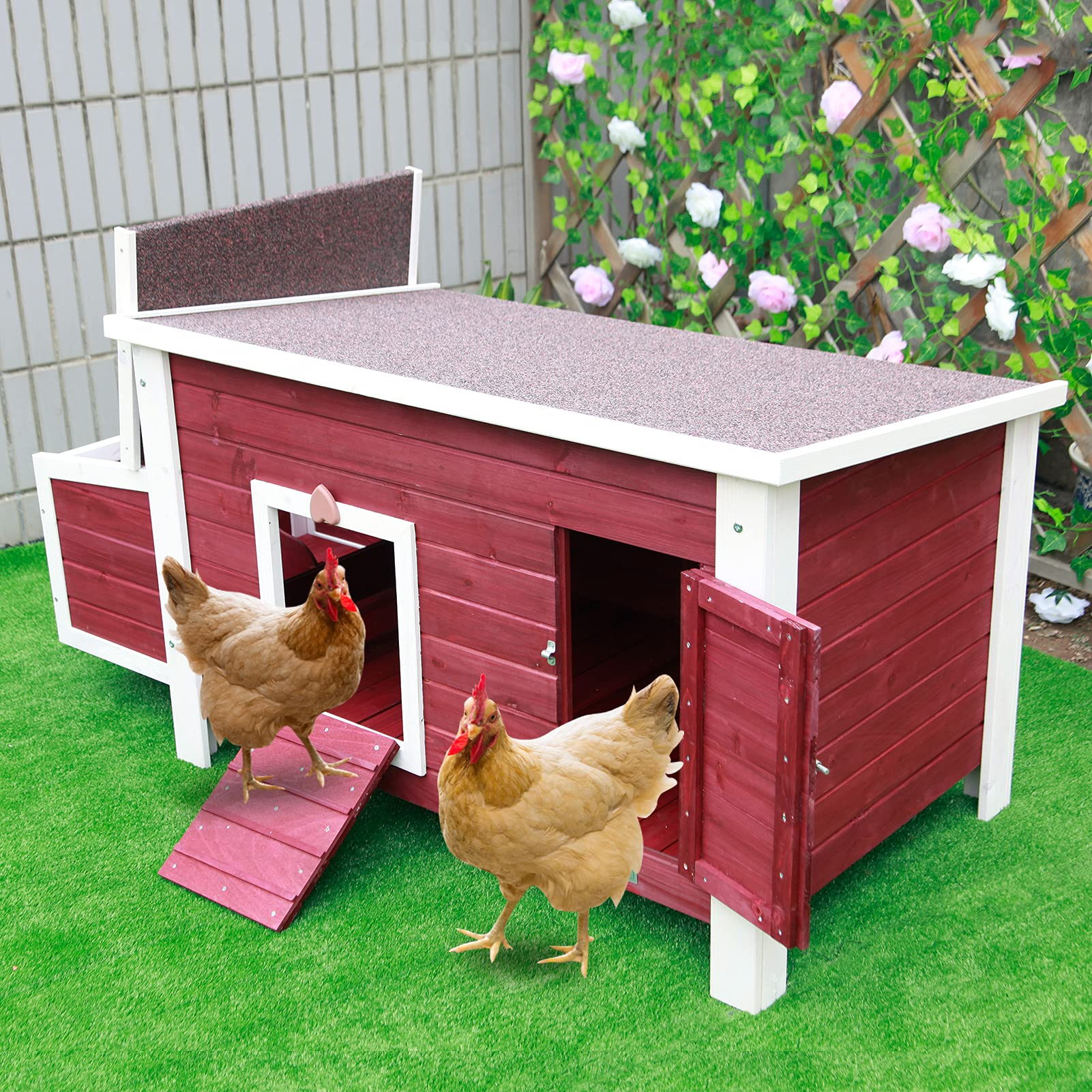 Weatherproof Chicken Coop with Nesting Box