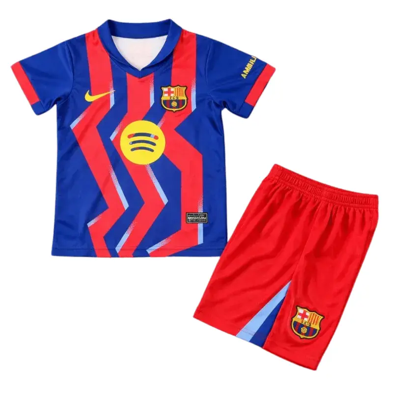 Kids Barcelona Fourth 'El Clásico' Jersey kit 2025/26