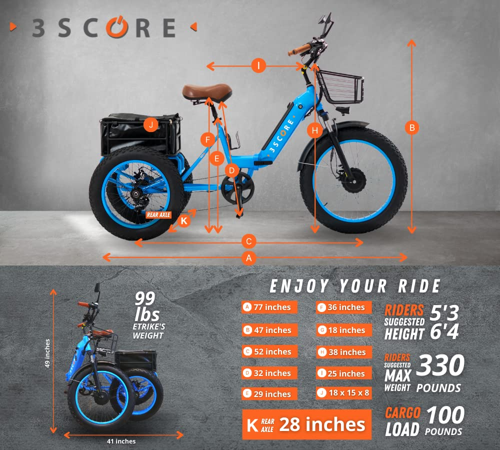 48V Lithium Rechargeable Battery - Etrike 24 Inch Fat Tire