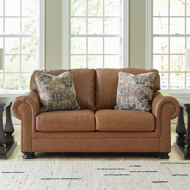Carianna Leather Loveseat