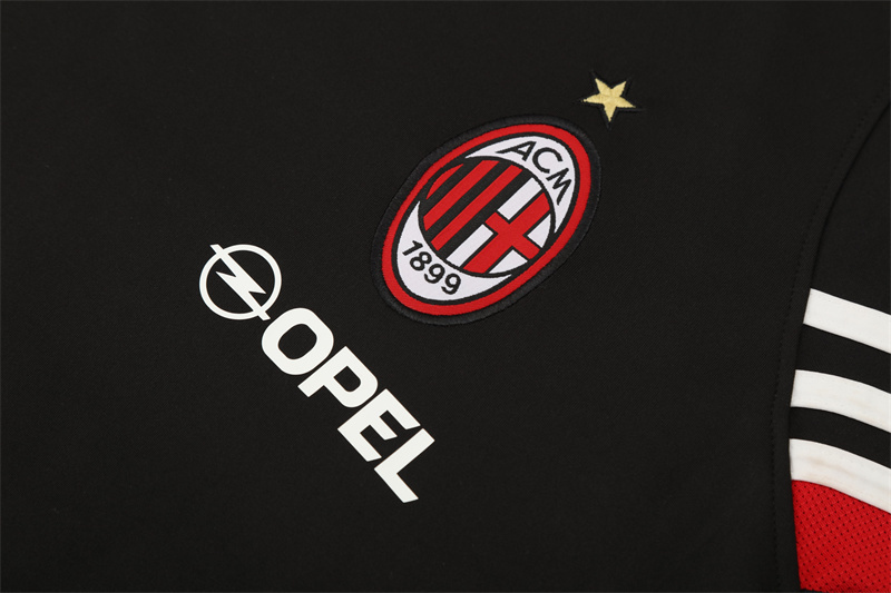 2003/04 AC Milan Retro Short Sleeves Training Jersey - Black
