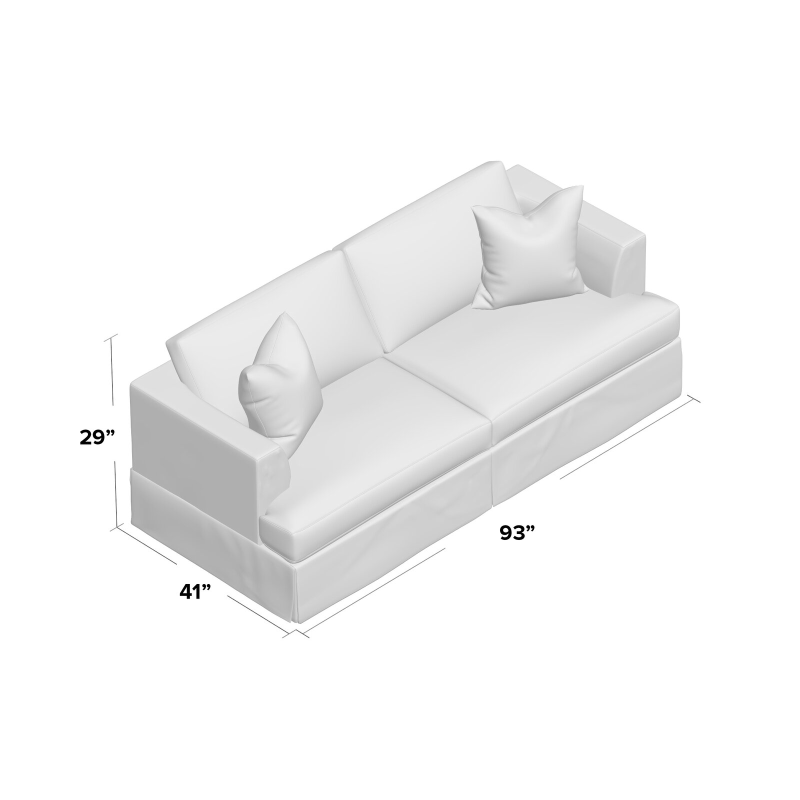 Lucia 93'' Sleeper Sofa