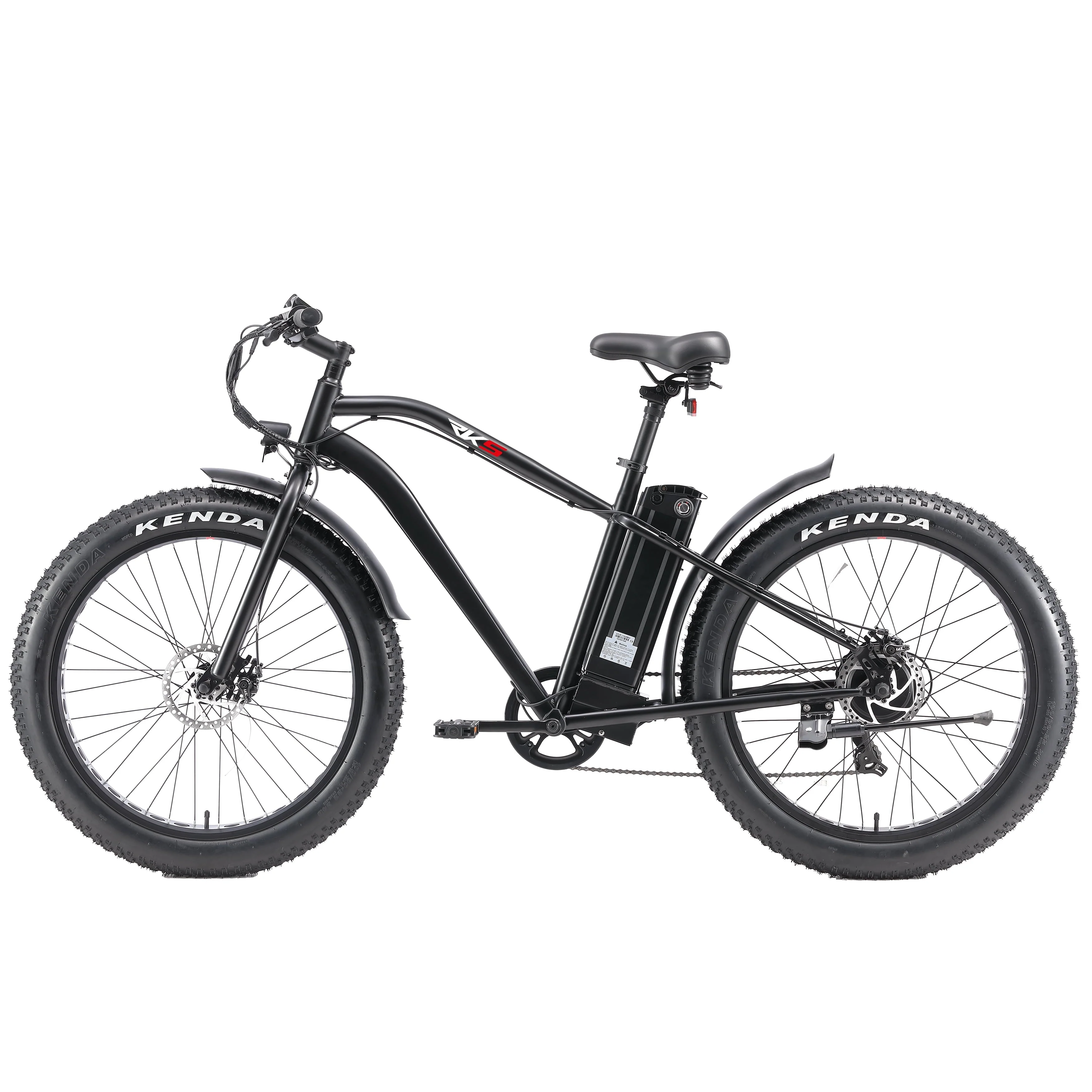 26in Fat Tire Electric Mountain Bike, 750W, 48V 14.5Ah