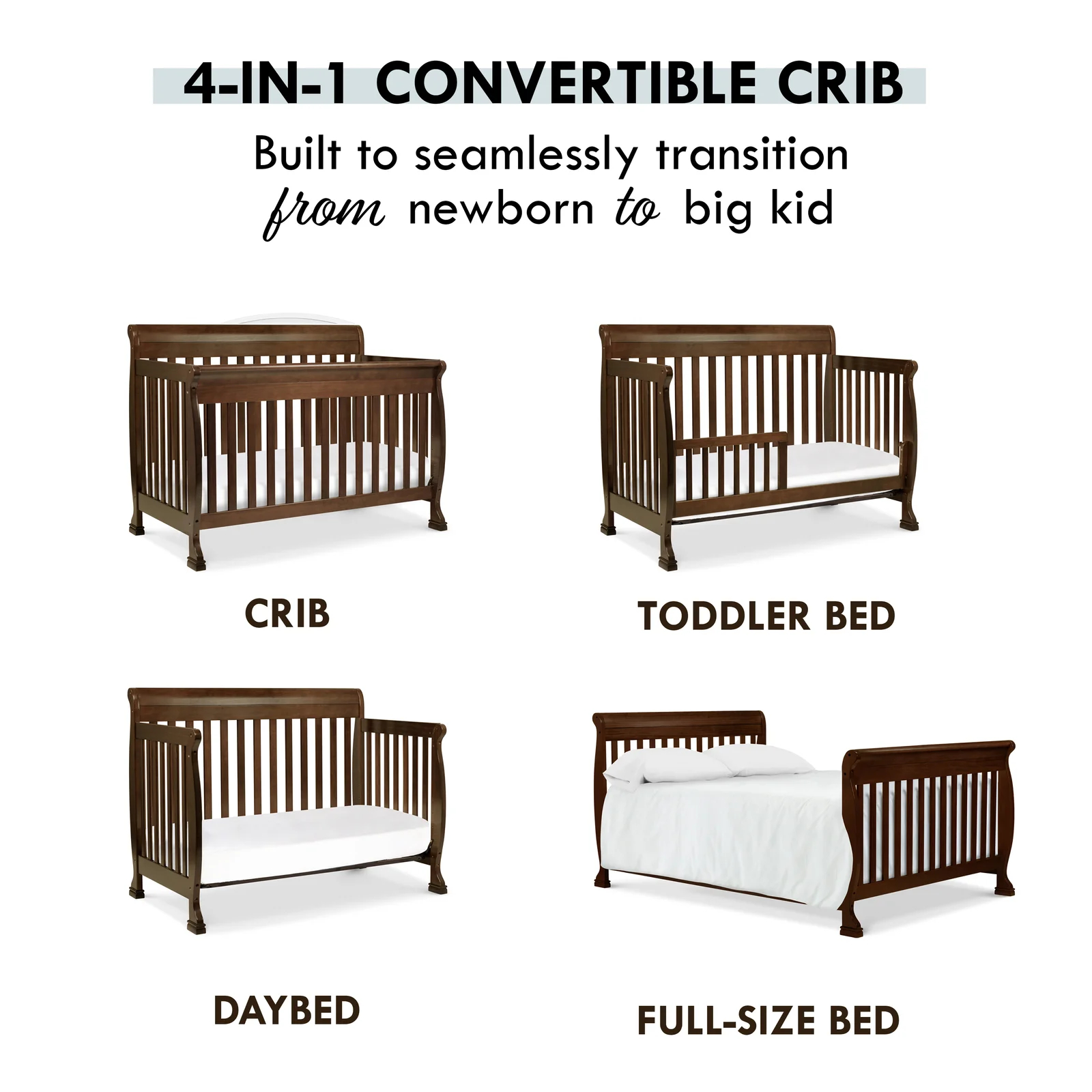 Kalani 4-in-1 Convertible Crib