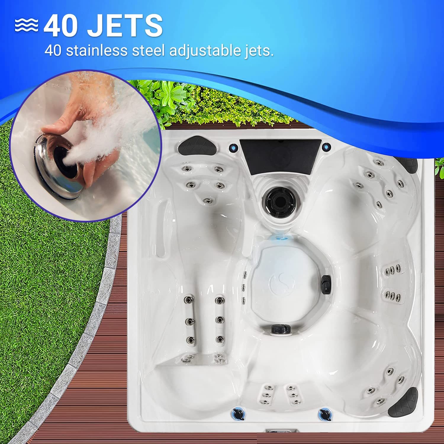 40-Jet Edgewater EX Hot Tubs