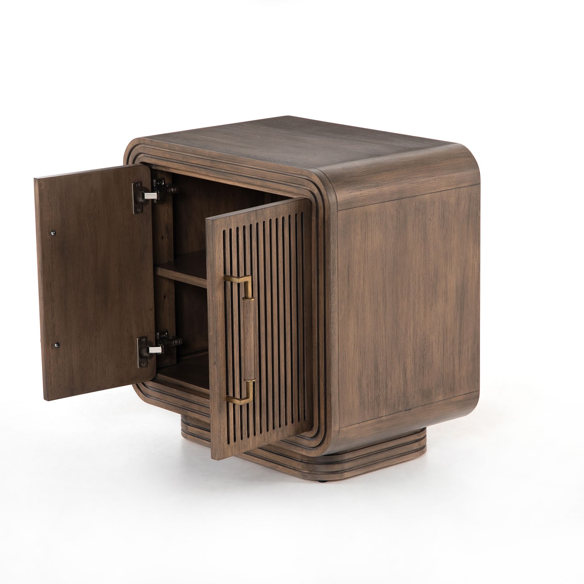 Grooved Base Nightstand (25