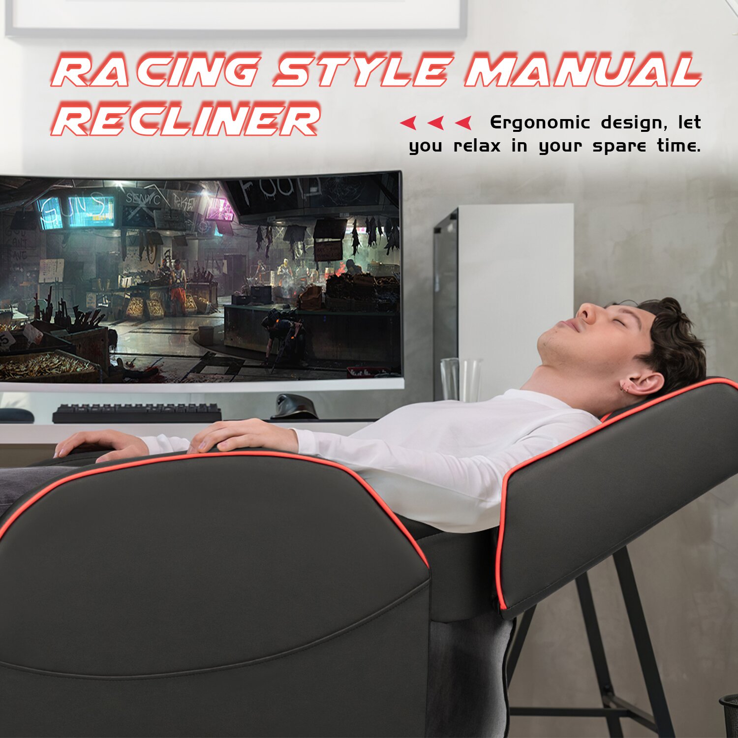 Faux Leather Reclining Massage Chair