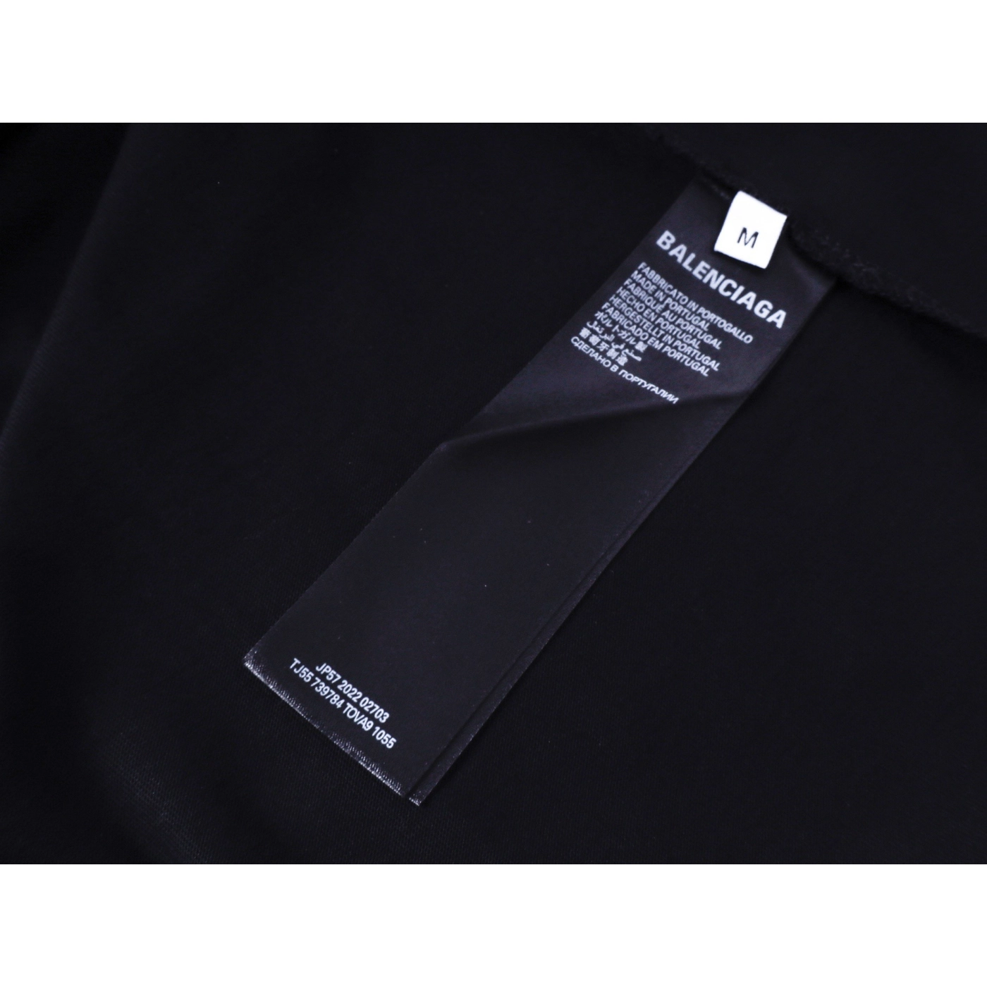 Balenciaga Paris Eiffel Tower Printed T-shirt Black