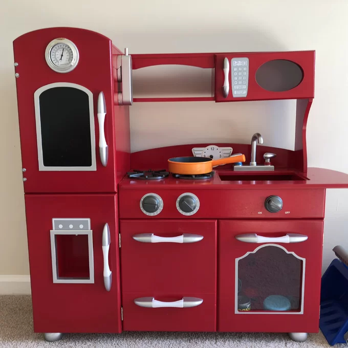 Wooden Play Kitchen Set
