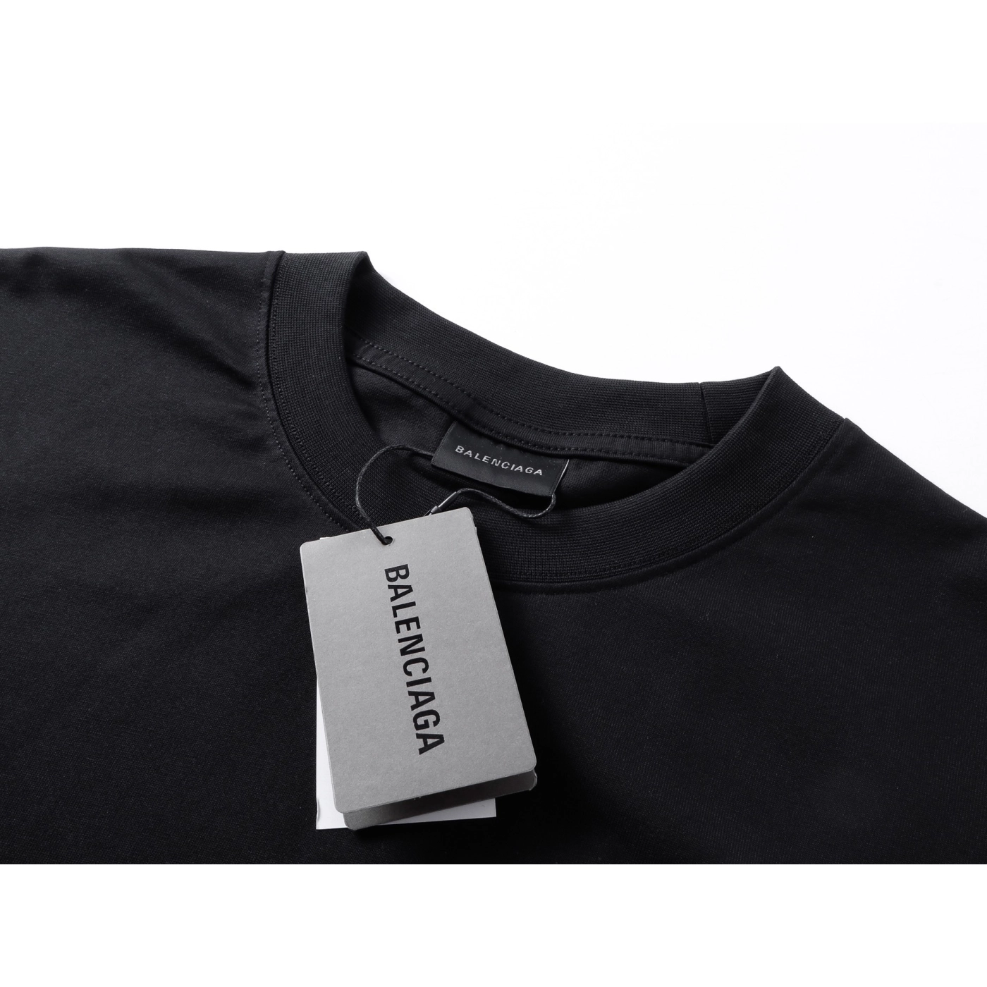 Balenciaga Embroidered Logo T-shirt Black/Red/Gray