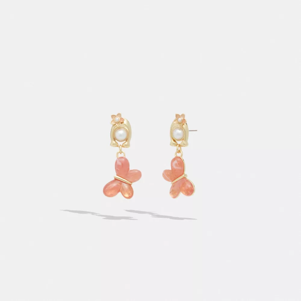COAthtCH Signature Butterfly Drop Earrings
