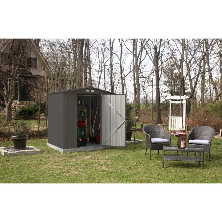 6 ft. W x 5 ft. D Metal Storage Shed