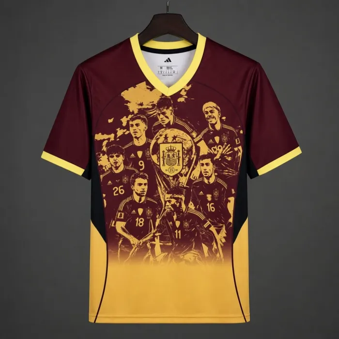 Spain Special Edition Jersey Fan Version World Cup 2026 - 2 Stars