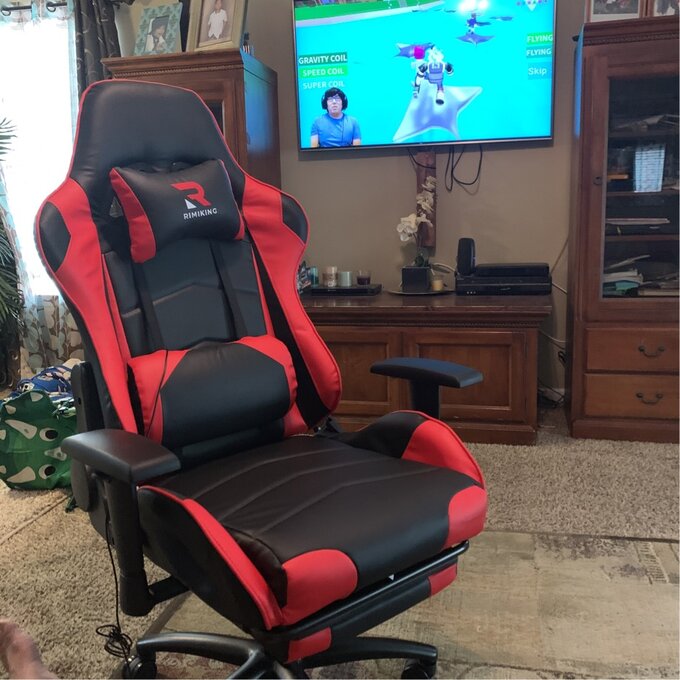 Big and Tall Ergonomic Gaming Chair 350lbs-Racing Style Desk