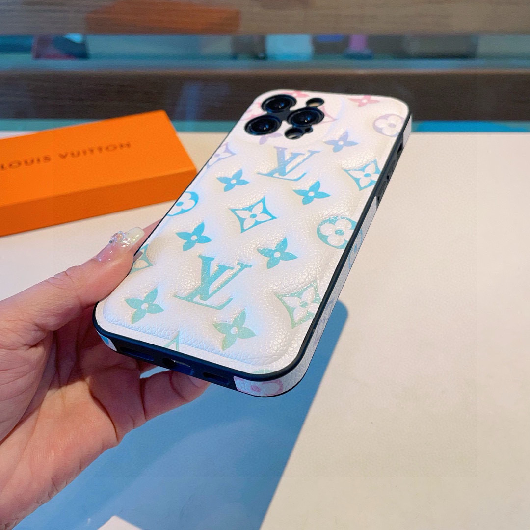 Louis Vuitton Pastel Embossed Monogram Luxury Phone Case