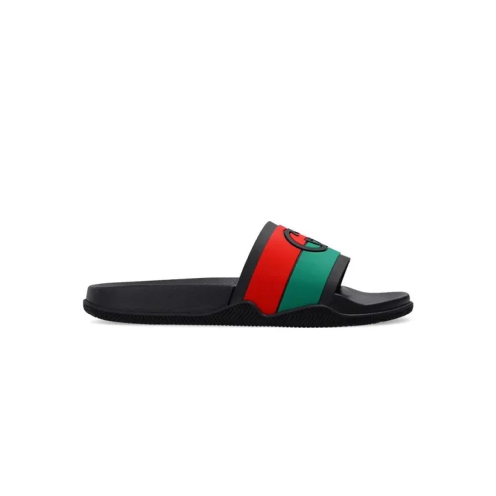 Gucci Slide Interlocking G-Black Red Green