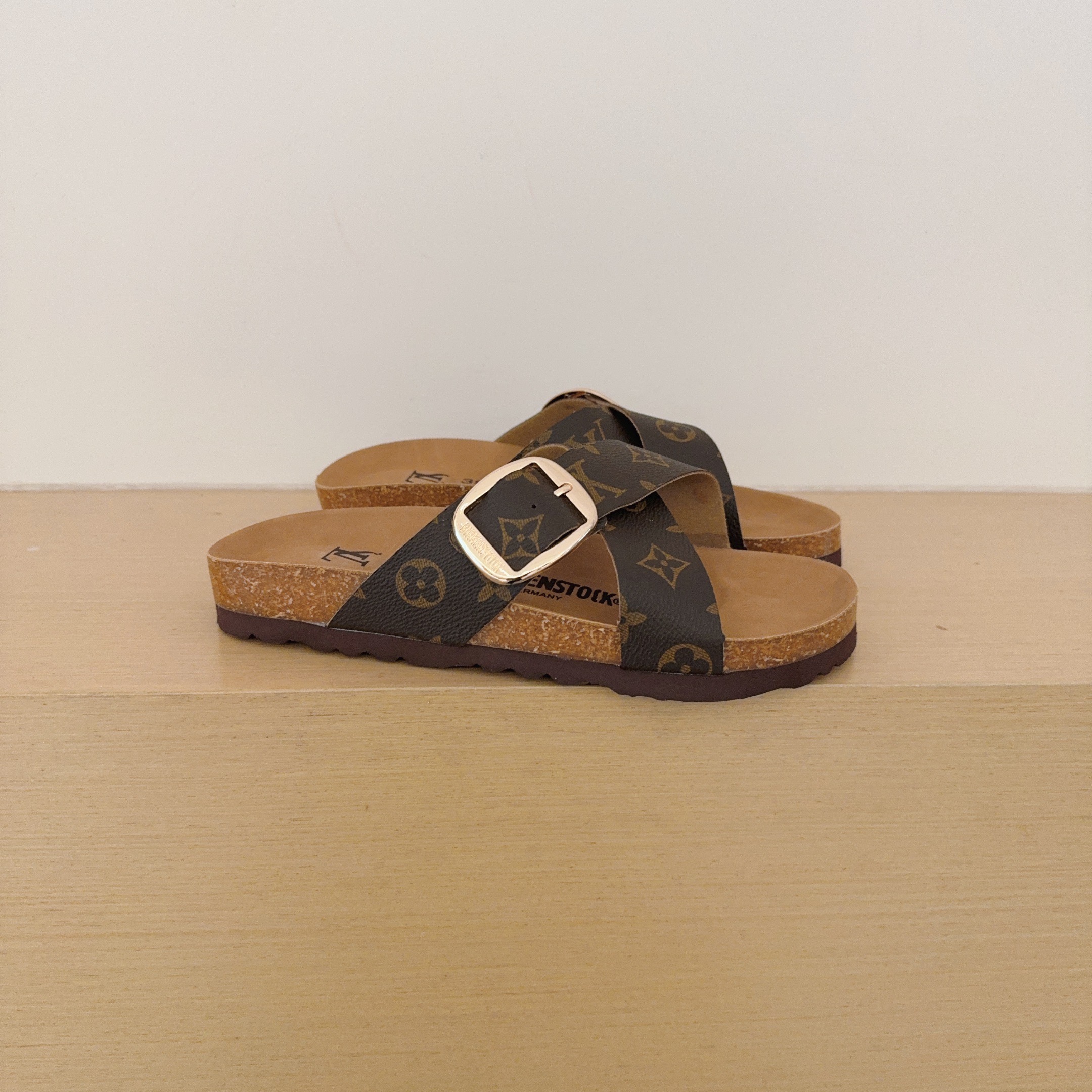Birken-Style Cross-Strap Sandals