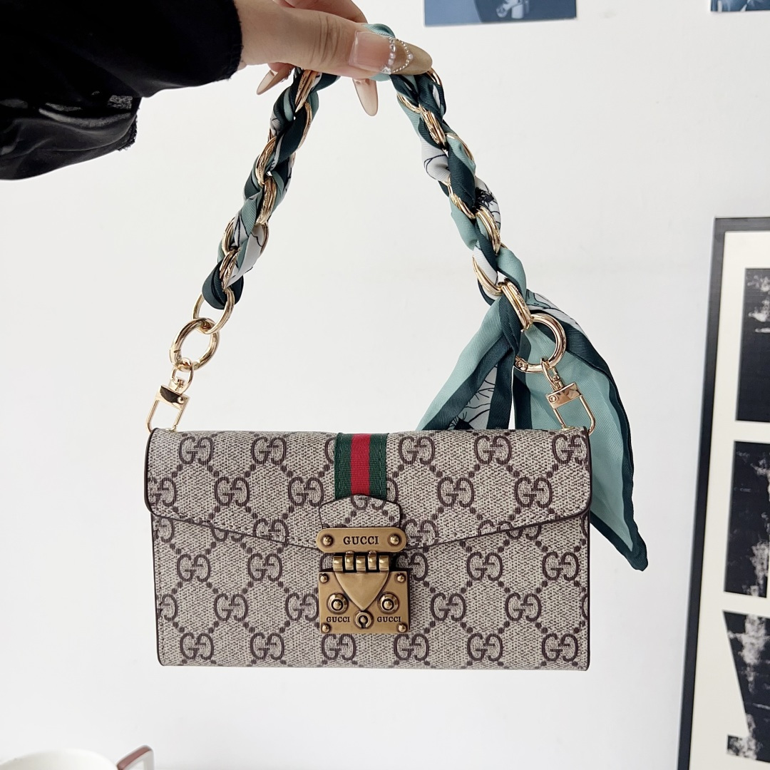 Louis Vuitton & Gucci Luxury Monogram Wallet Crossbody Phone Purse Case