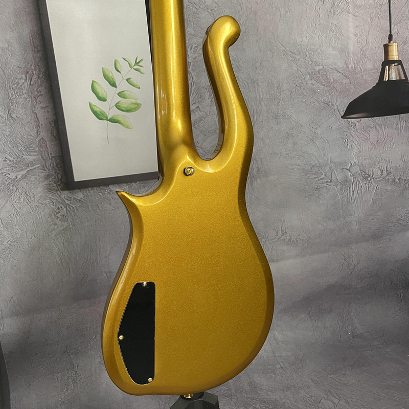 Prince Cloud Metallic Gold Body Electric Guitar SH Pickups 6 strings Top