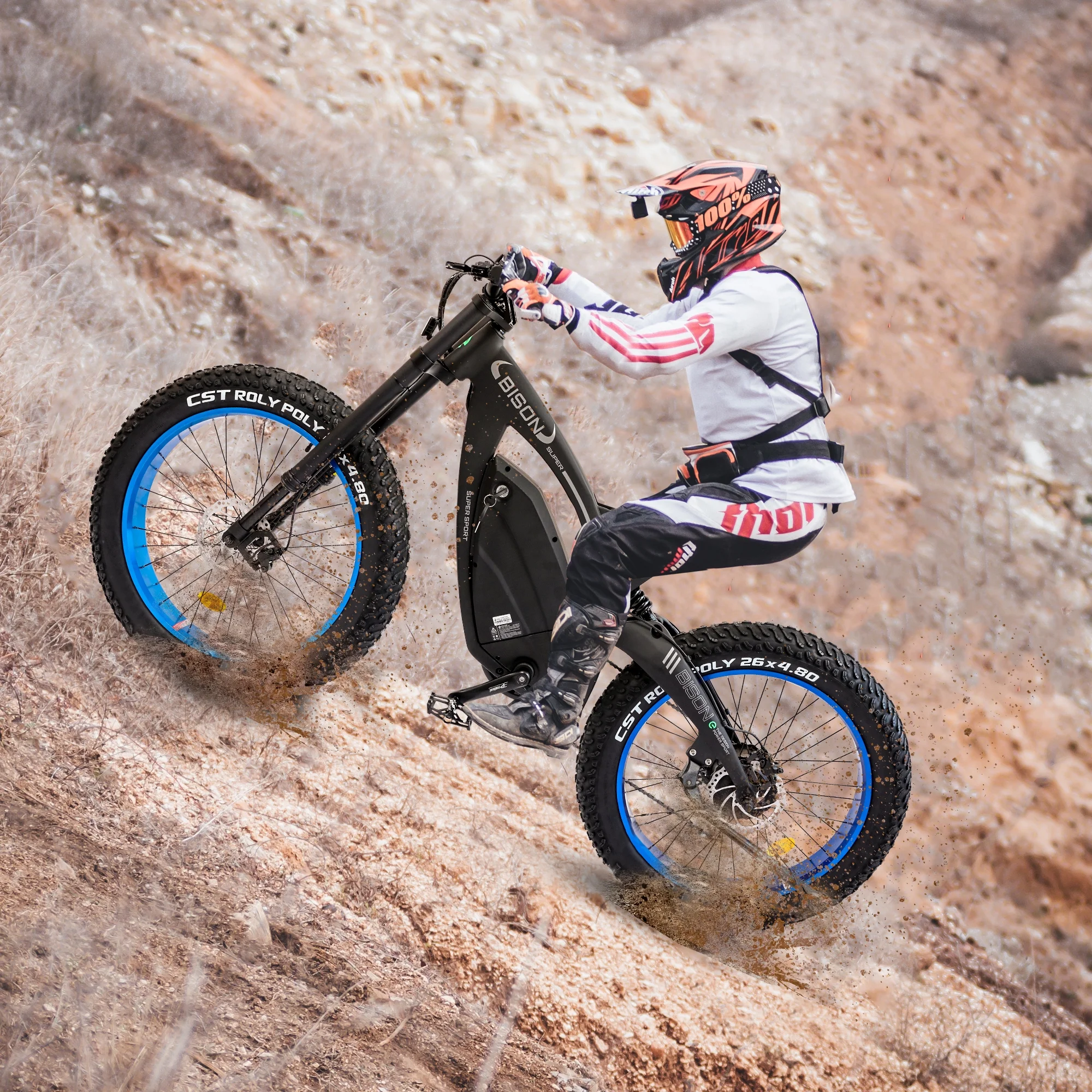 ECOTRIC 26in Fat Tire Electric Mountain Bike, 750W, 48V 18Ah