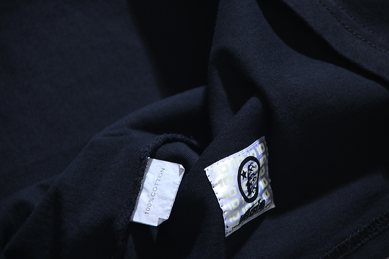 Hellstar Black Orange Camo Sports Logo T-Shirt