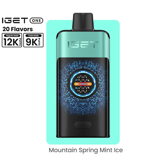 IGET ONE 12000 Puffs - Mountain Spring Mint Ice【3-7 days】
