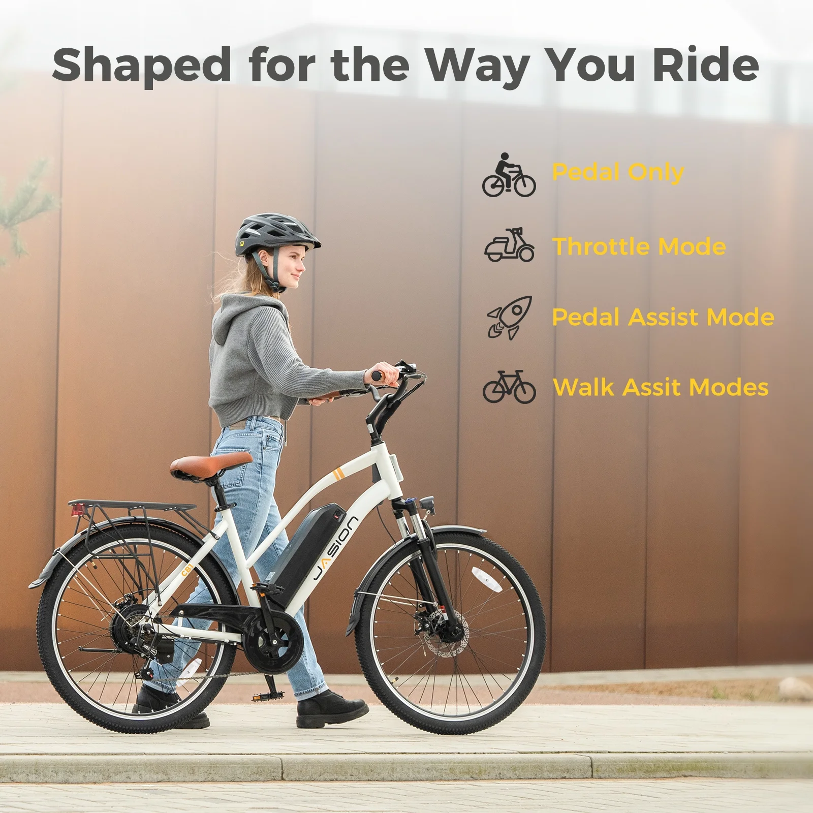 Jasion CB1 26in Electric Cruiser Bike, 500W, 450Wh